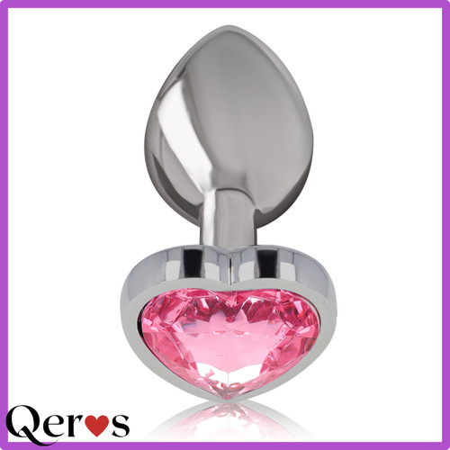 Plug anale con - gemma, rosa
