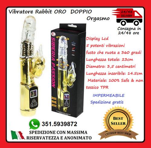 Vibratore rabbit doppio - vibratore,