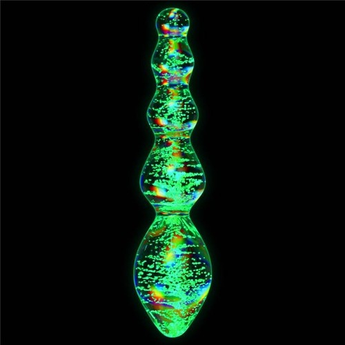 Dildo vetro luminoso - in,